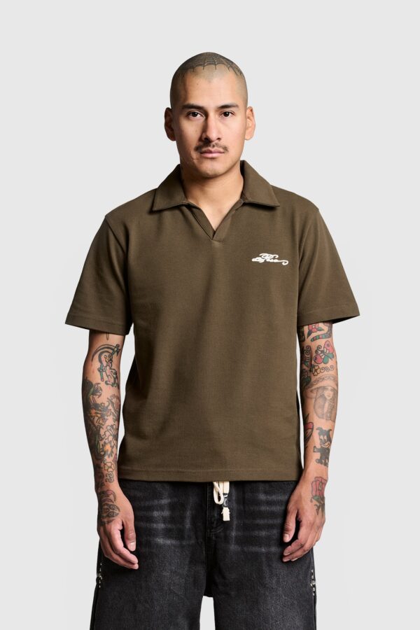 Venozo Script Polo Shirt – Stylish Casual Wear - Image 5
