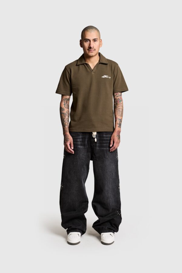 Venozo Script Polo Shirt – Stylish Casual Wear
