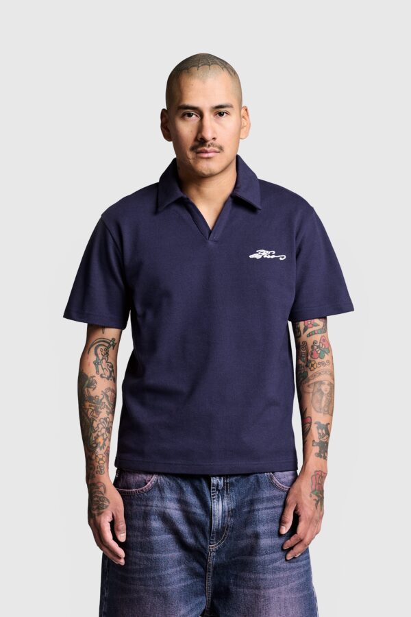 Venozo Signature Script Polo – Modern Casual Shirt - Image 5
