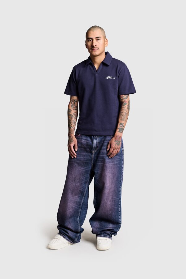 Venozo Signature Script Polo – Modern Casual Shirt - Image 4