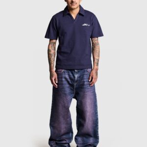 Venozo Signature Script Polo – Modern Casual Shirt