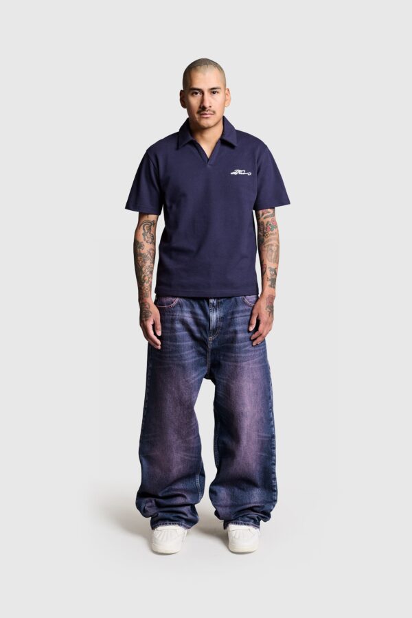 Venozo Signature Script Polo – Modern Casual Shirt