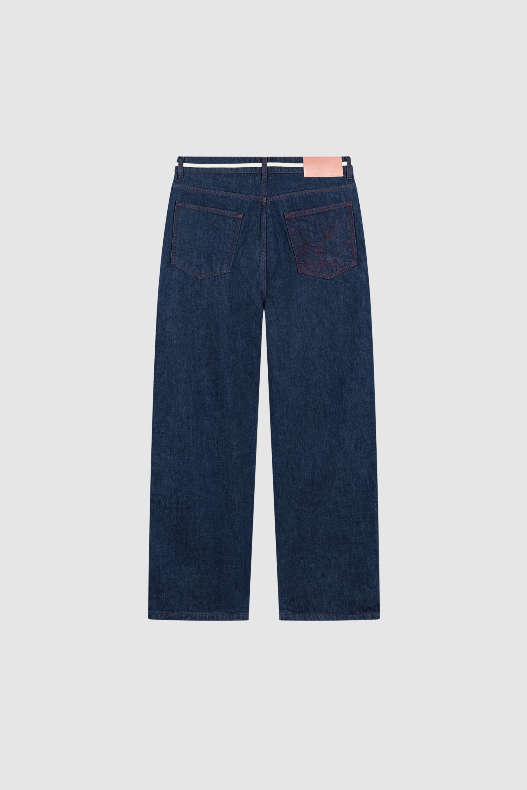 Venozo Contrast Stitch Raw Denim Jeans – Straight Fit Urban Style - Image 9