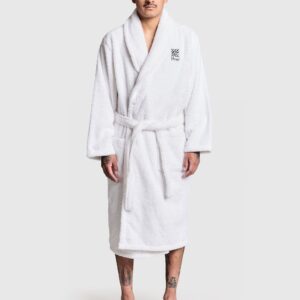 Venozo Plush Bathrobe – Soft Cozy Robe for Home & Spa