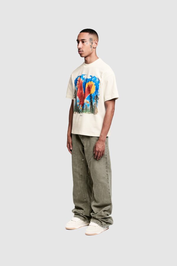 Venozo Sketch Graphic Tee – Casual Cotton T-Shirt with Artistic Print - Image 2