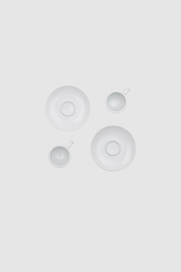 Venozo Ceramic Espresso Cup Set – Modern Coffee Cups with Saucers - Image 5