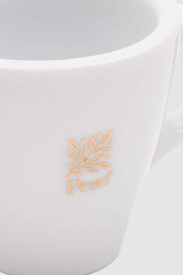Venozo Ceramic Espresso Cup Set – Modern Coffee Cups with Saucers - Image 3